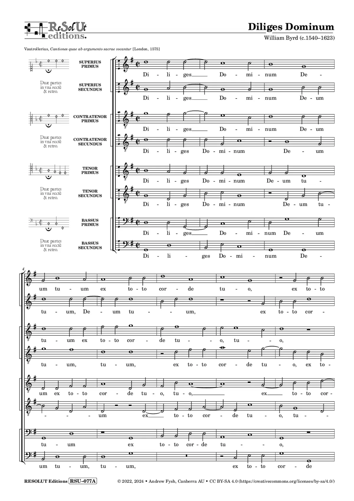 Diliges Dominum - Page 1