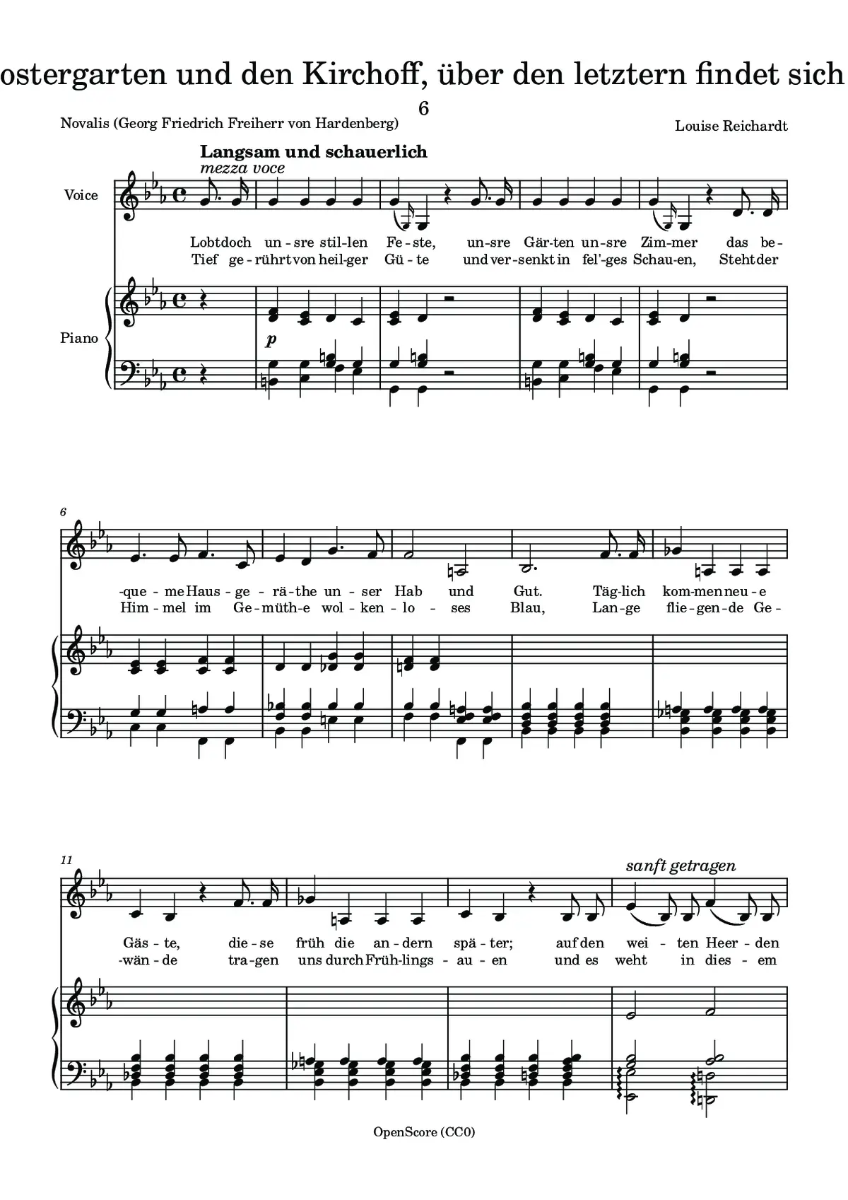 Er besucht den Klostergarten und den Kirchoff, über den letztern findet sich folgendes Gedicht - Page 1