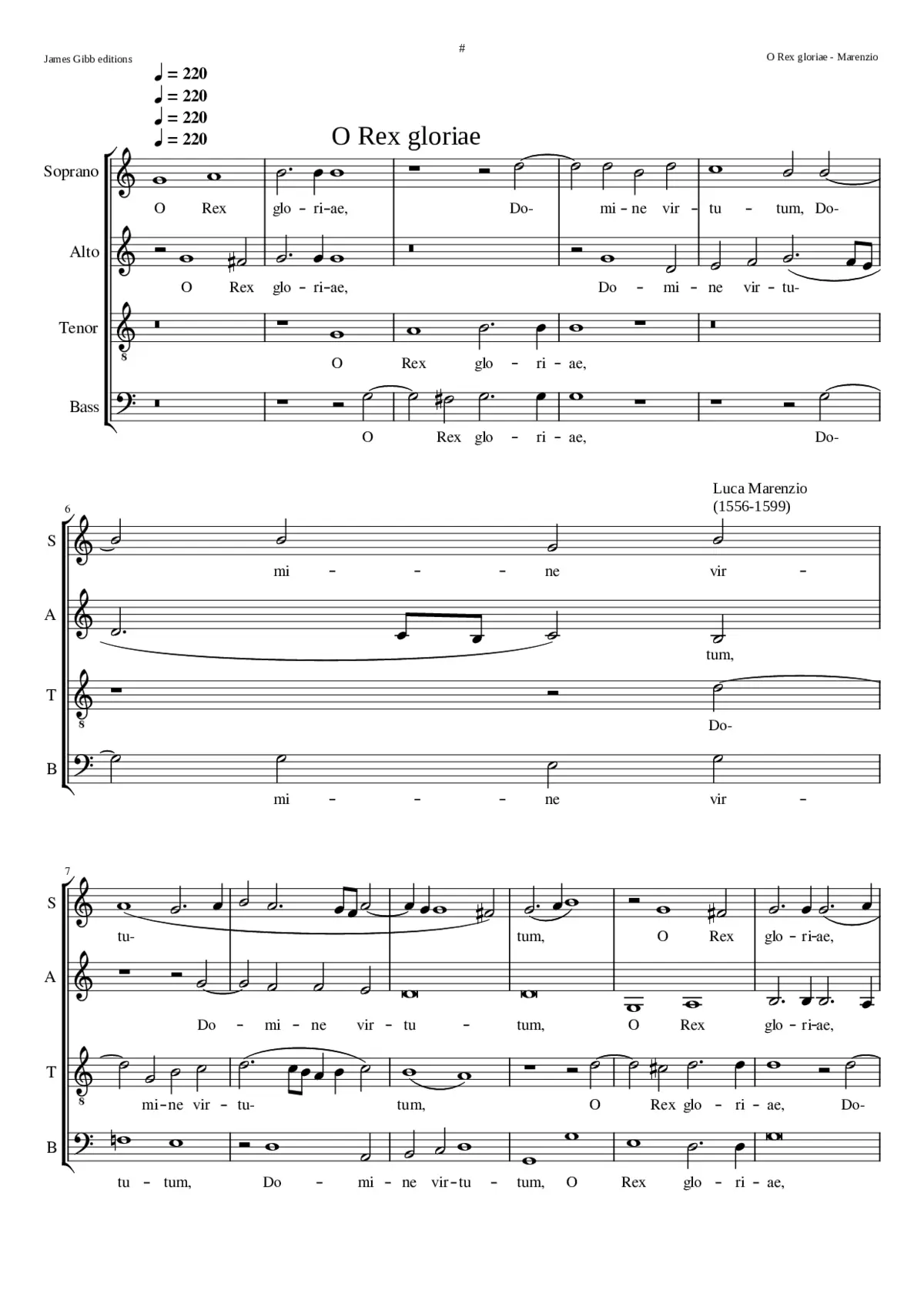 O Rex gloriae - Page 1