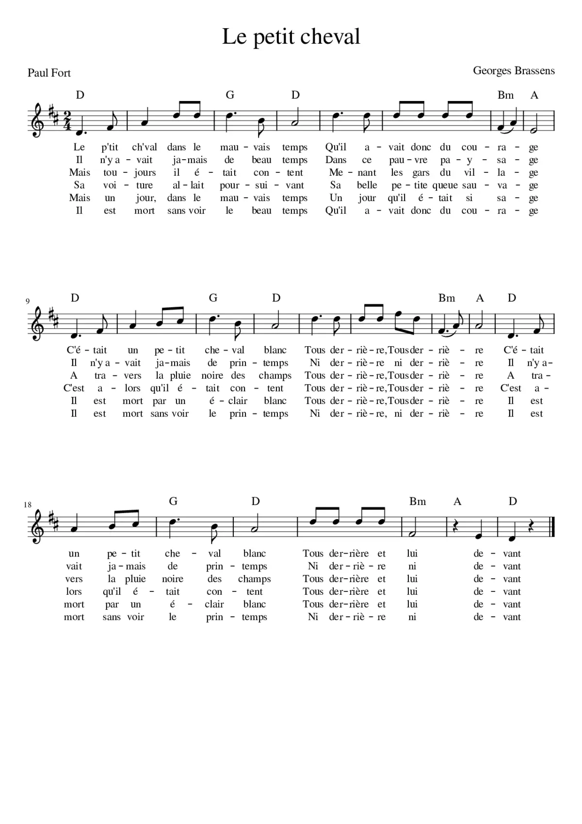 le petit cheval - Page 1