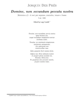 Domine, non secundum peccata nostra