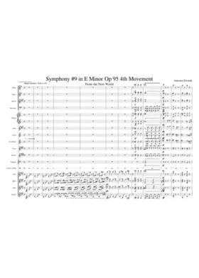 From the New World 4th Movement by Dvorak for Woodwind Ensemble (Symphony 9 in E minor Op. 95)
