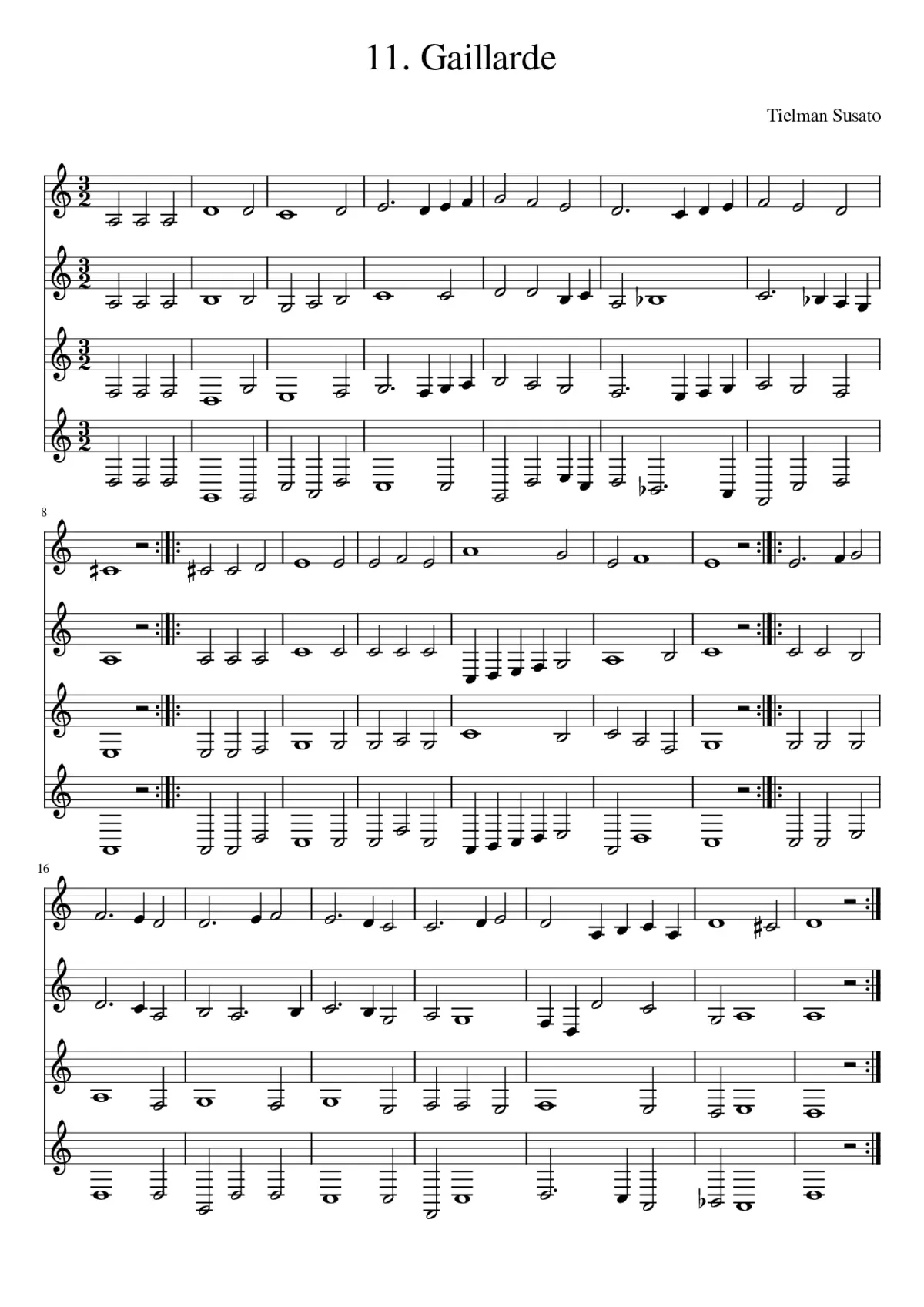 11. Gaillarde - Page 1