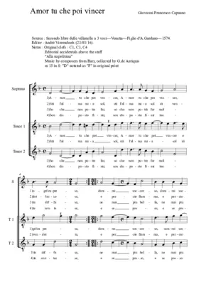 Amor tu che poi vincer