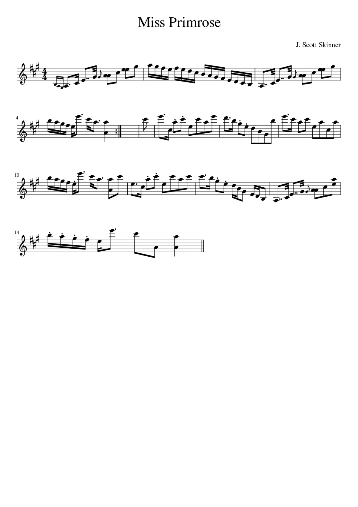 Miss Primrose - Page 1