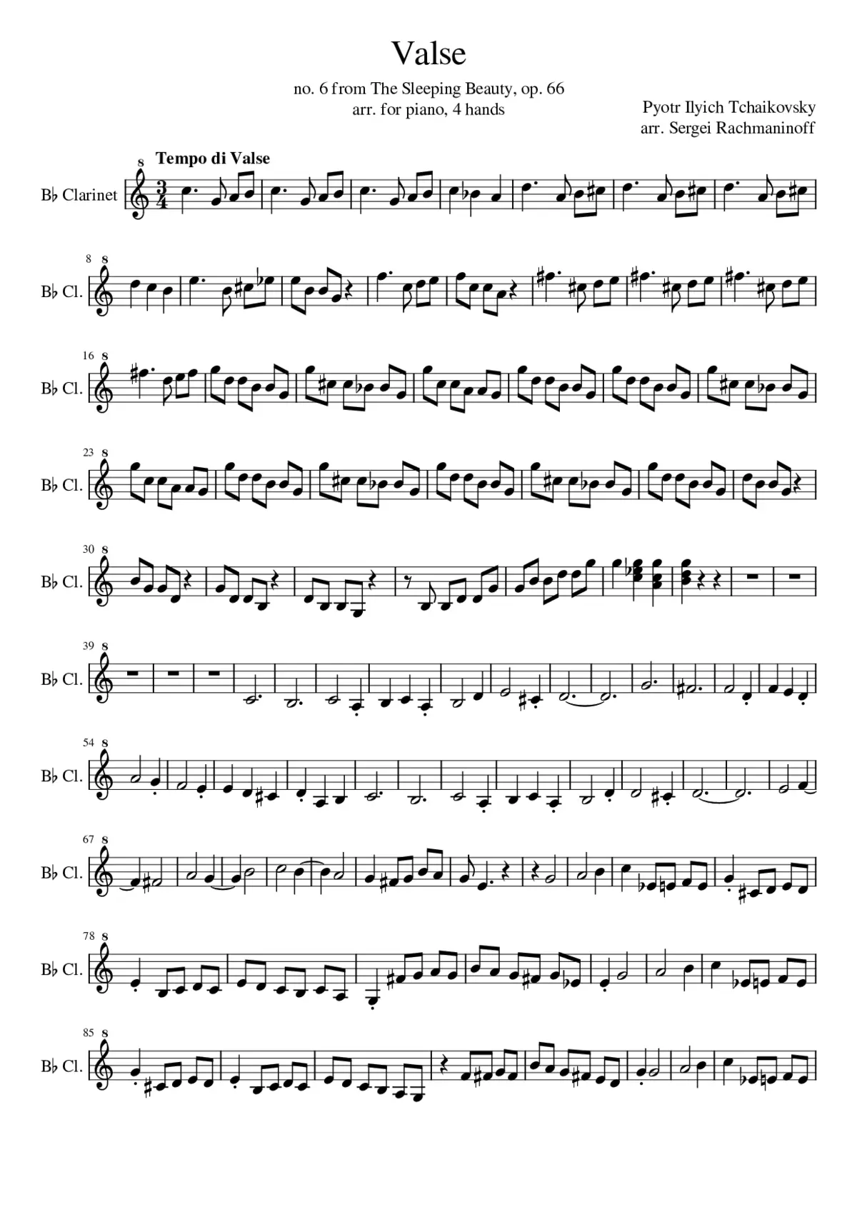 The Sleeping Beauty (ballet) Op.66 - Page 1