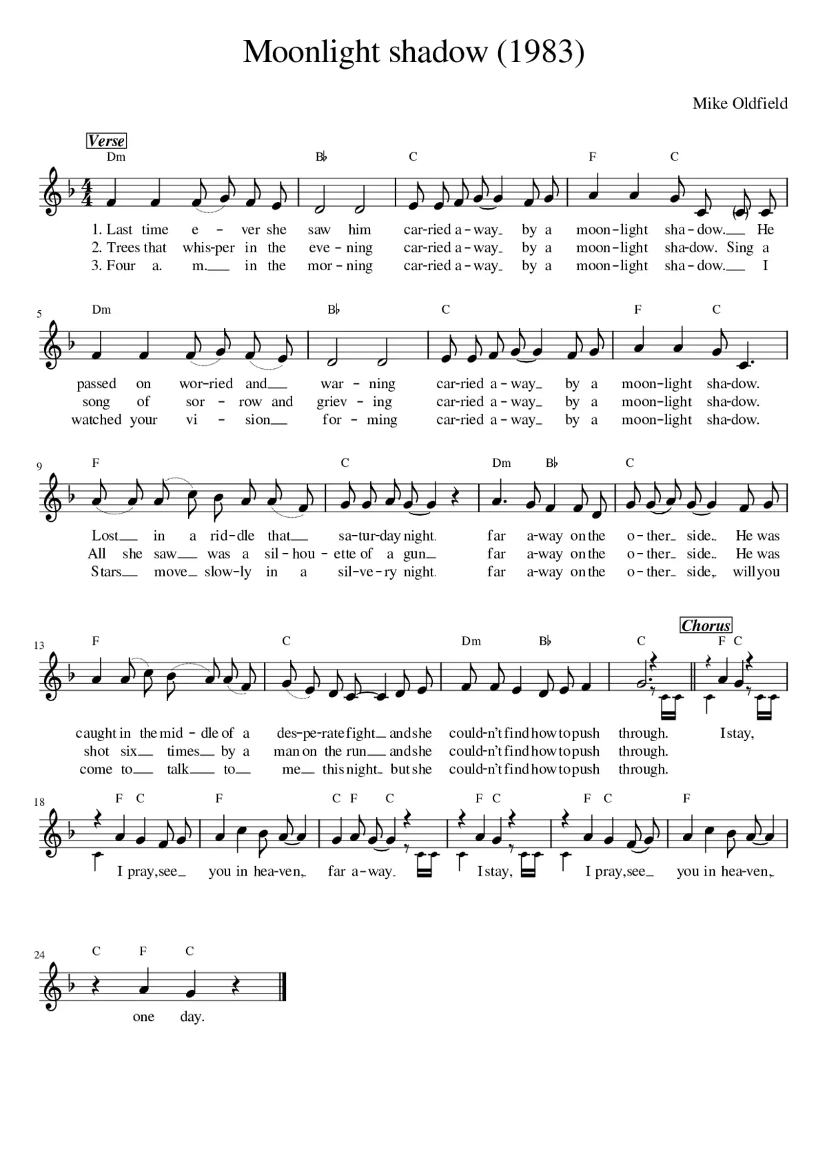 moonlight shadow - Page 1