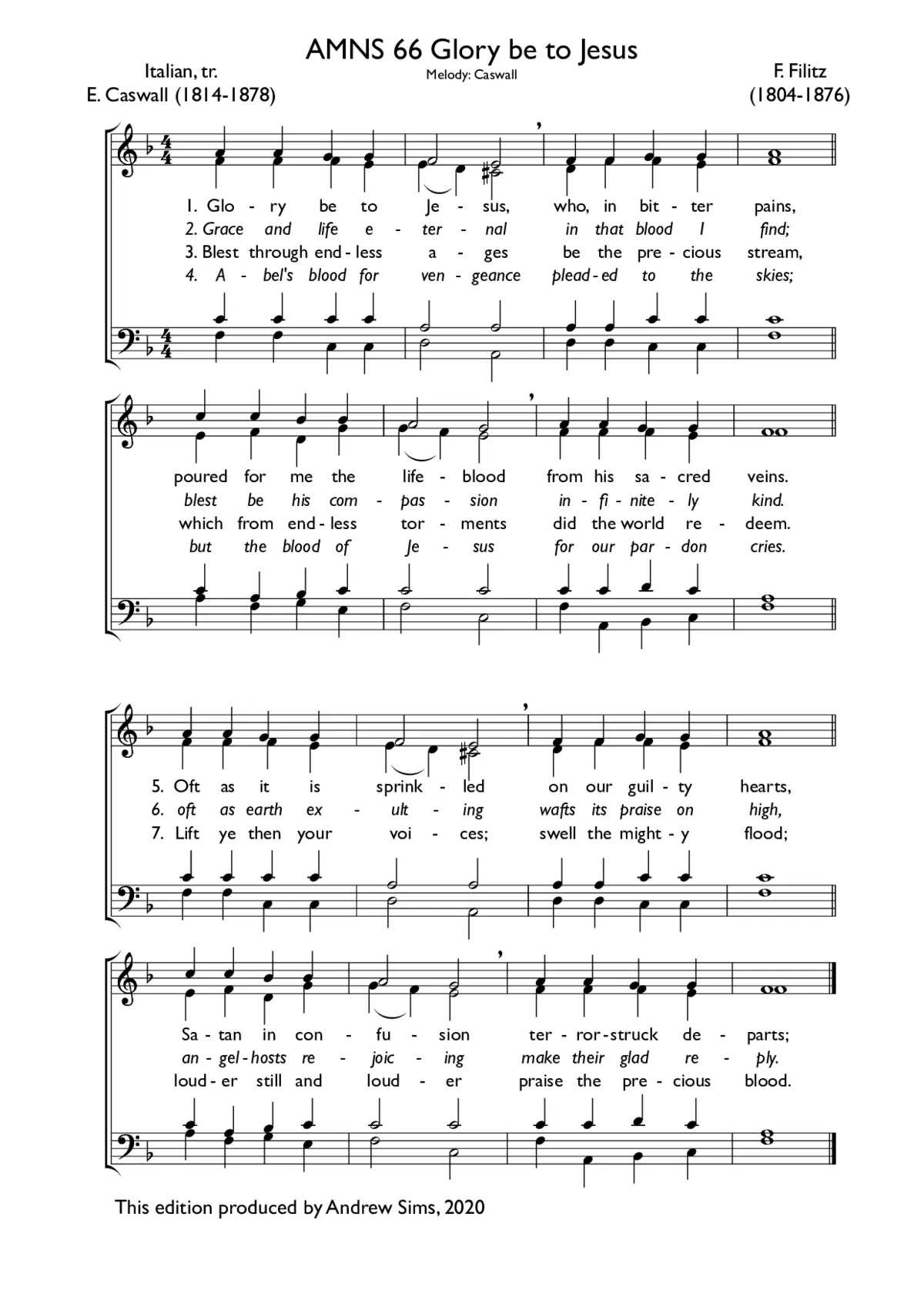 Glory be to Jesus - Page 1