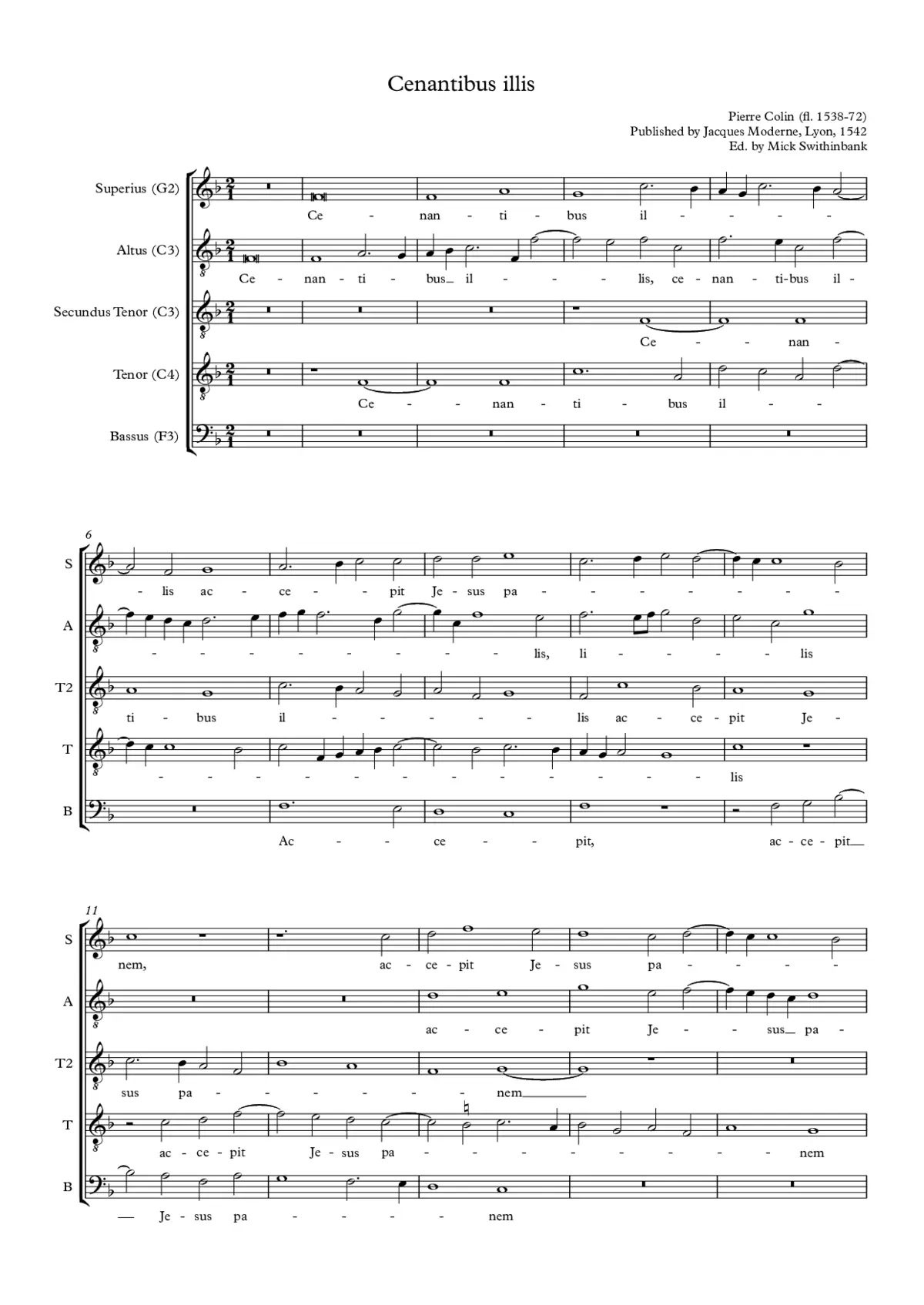Cenantibus illis - Page 1