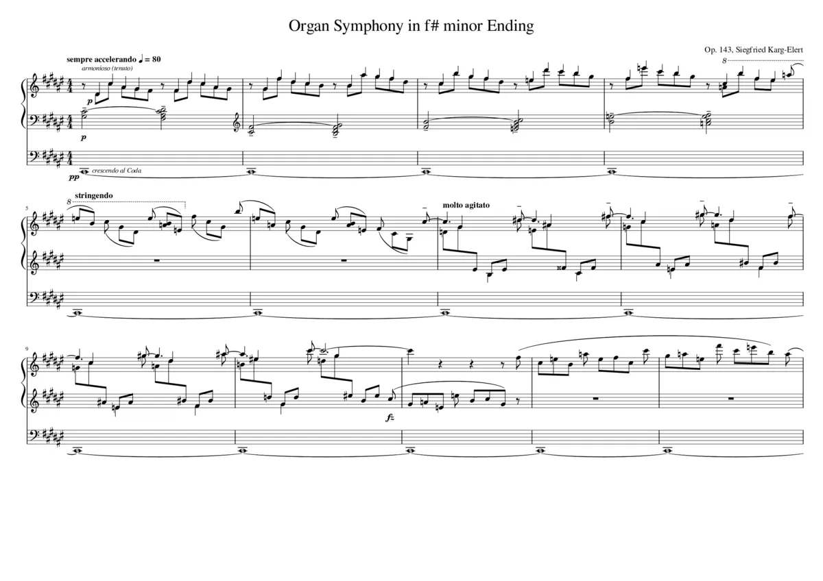 Organ Symphony in F minor Op. 143 - Page 1