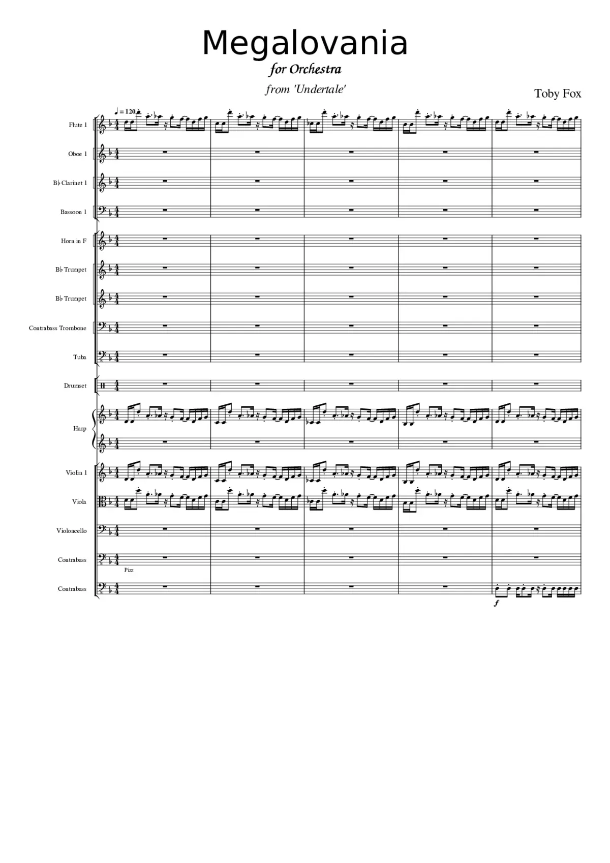 Megalovania - Page 1