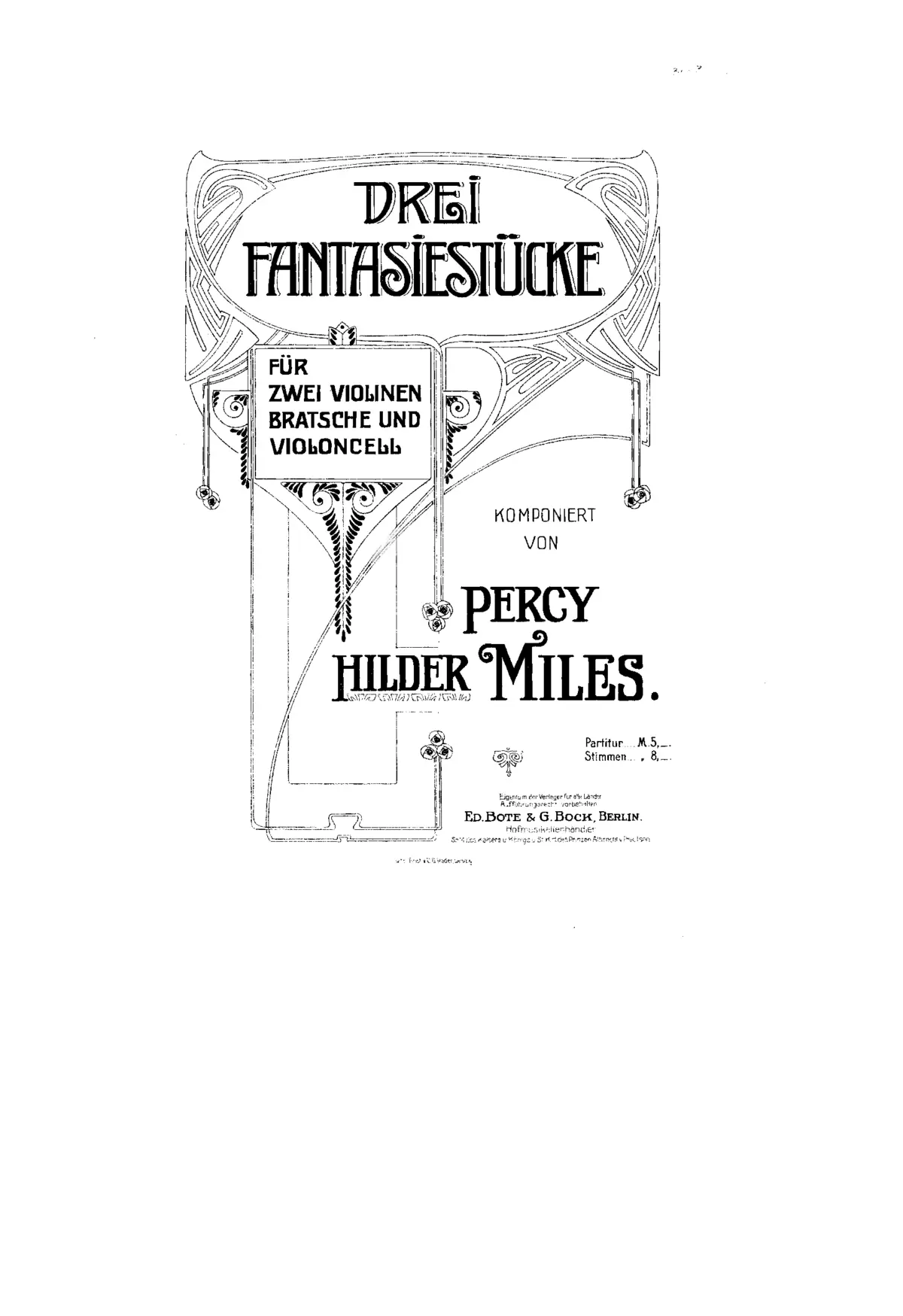 3 Fantasy Pieces for String Quartet - Page 1