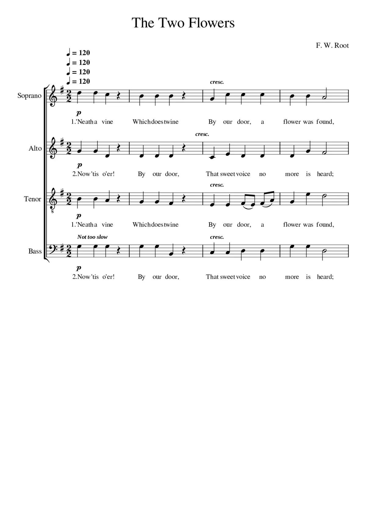 Two Flowers The - Page 1