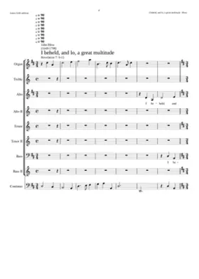 I beheld and lo a great multitude