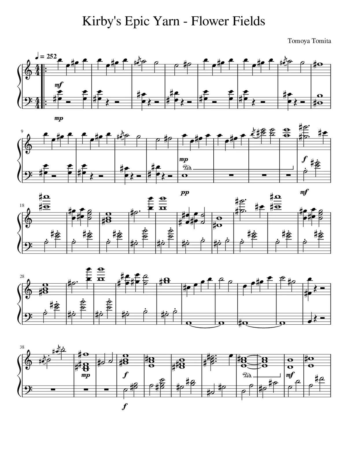 Kirby's Epic Yarn - Flower Fields - Page 1