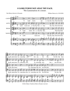 O Lord, turn not away thy face