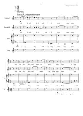 Softly O! drop mine eyes