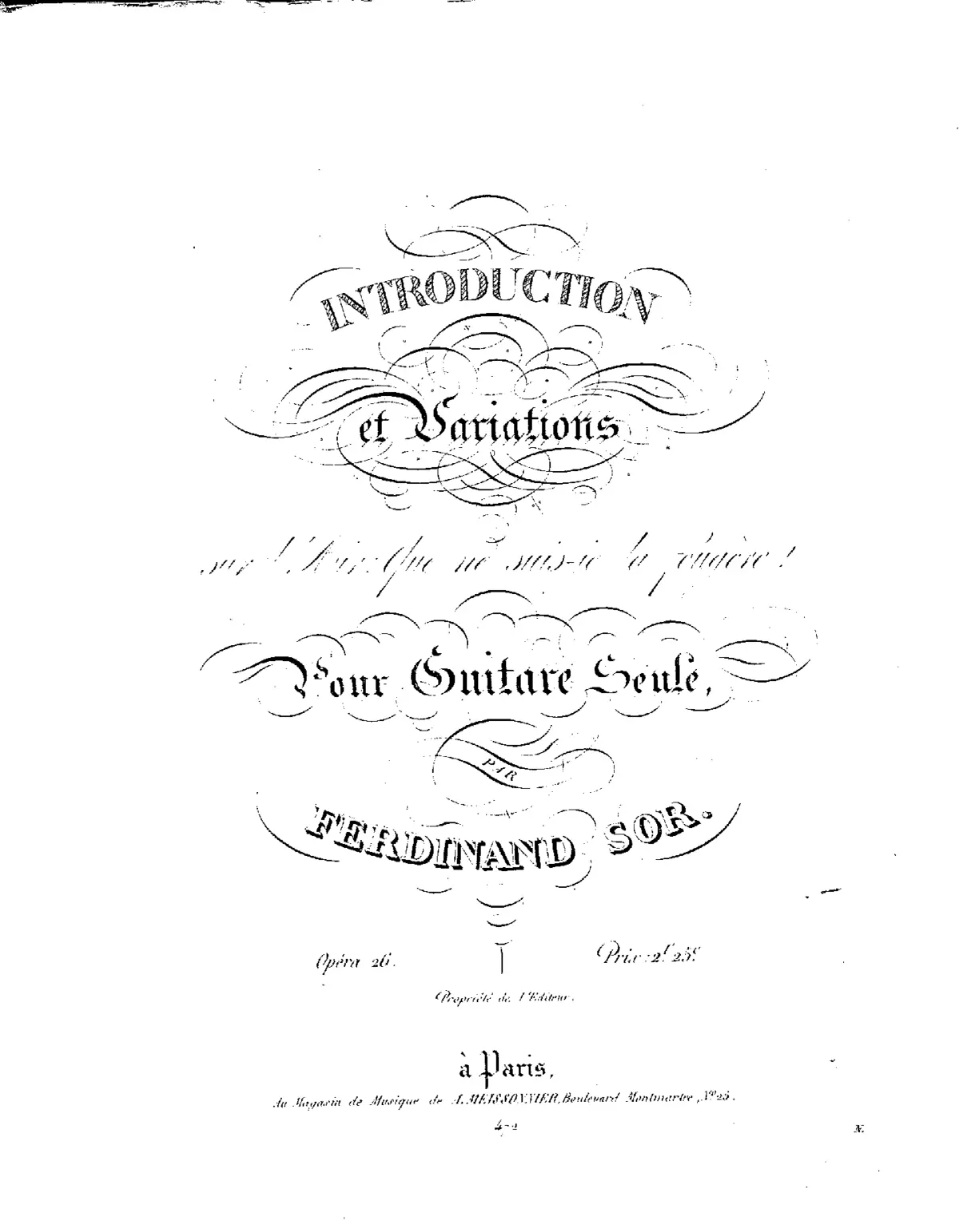 Introduction and Variations on Que ne suis-je la fougère! - Page 1