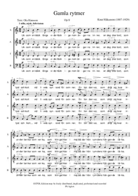 Gamla Rytmer Op. 8