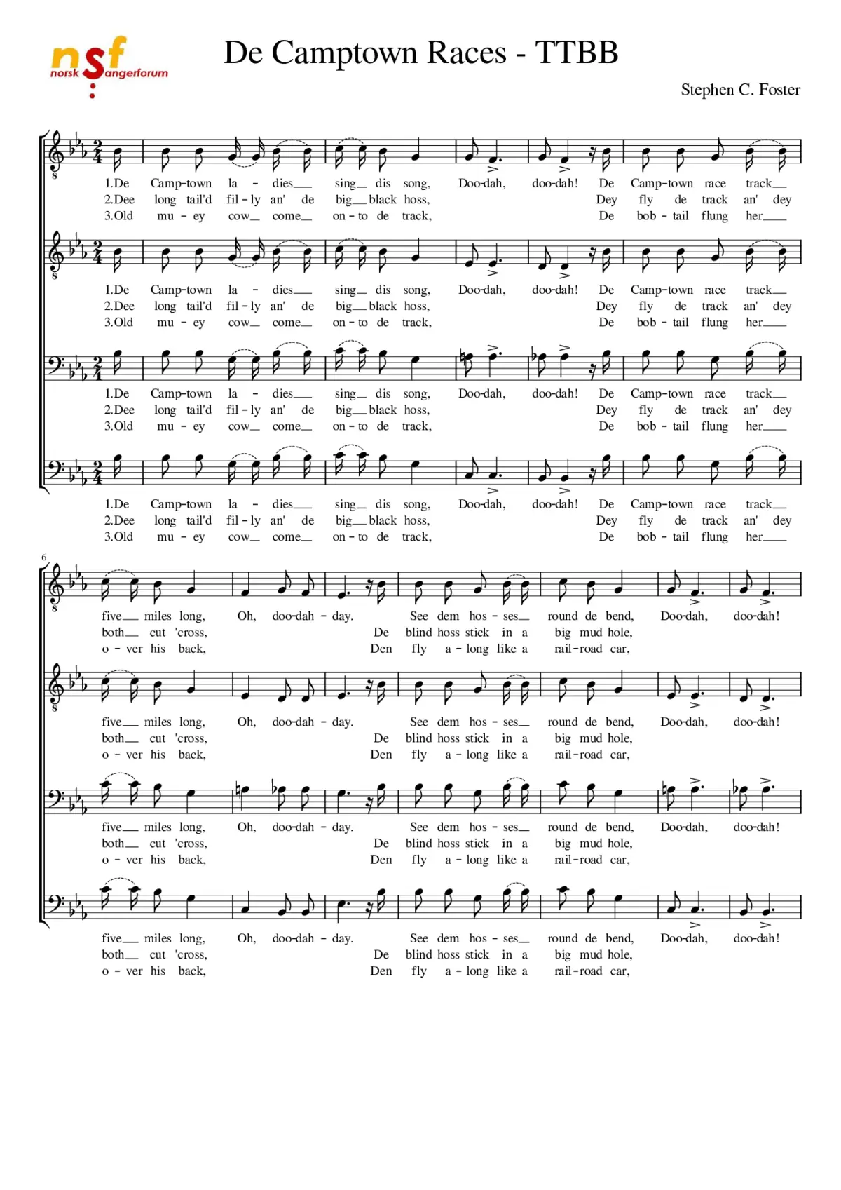 Camptown Races - Page 1