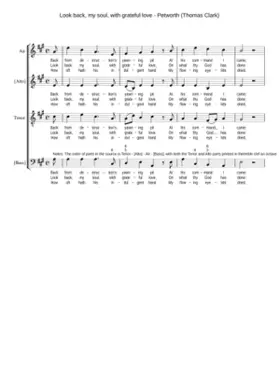 Look back my soul with grateful love