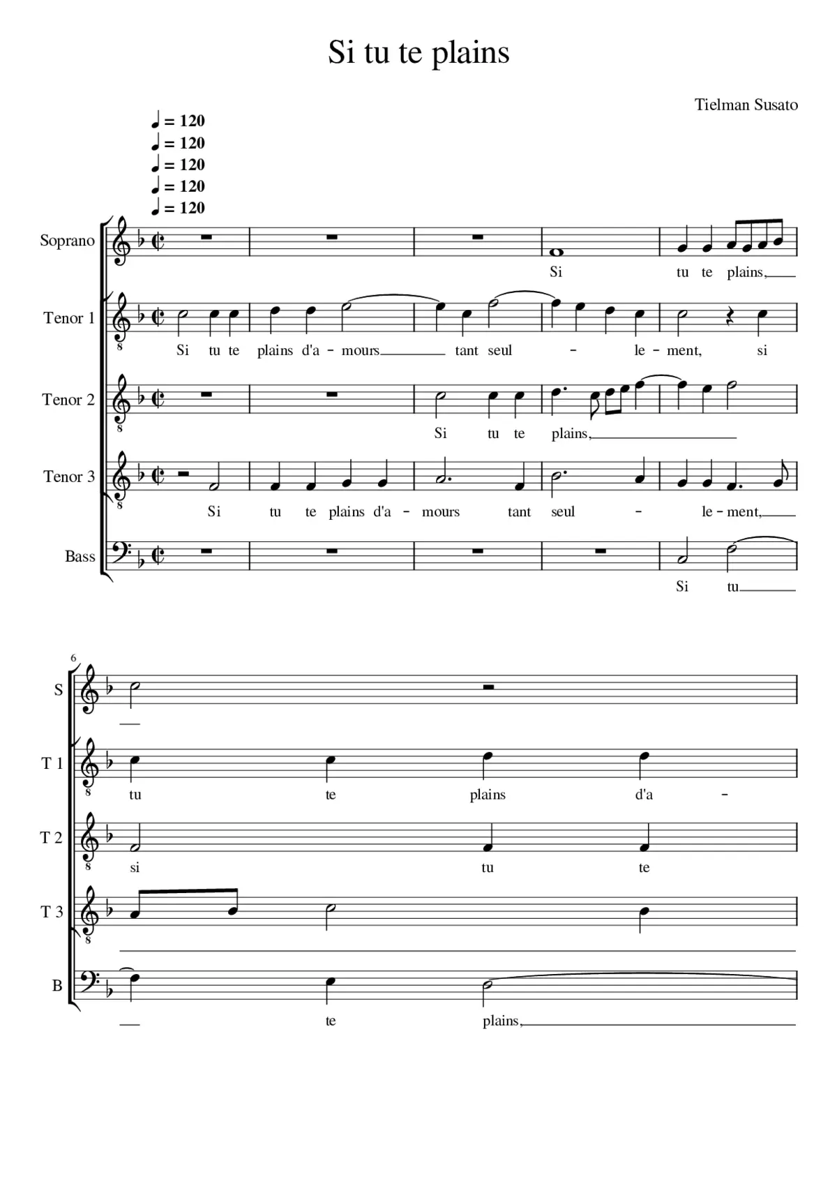 Si tu te plains - Page 1