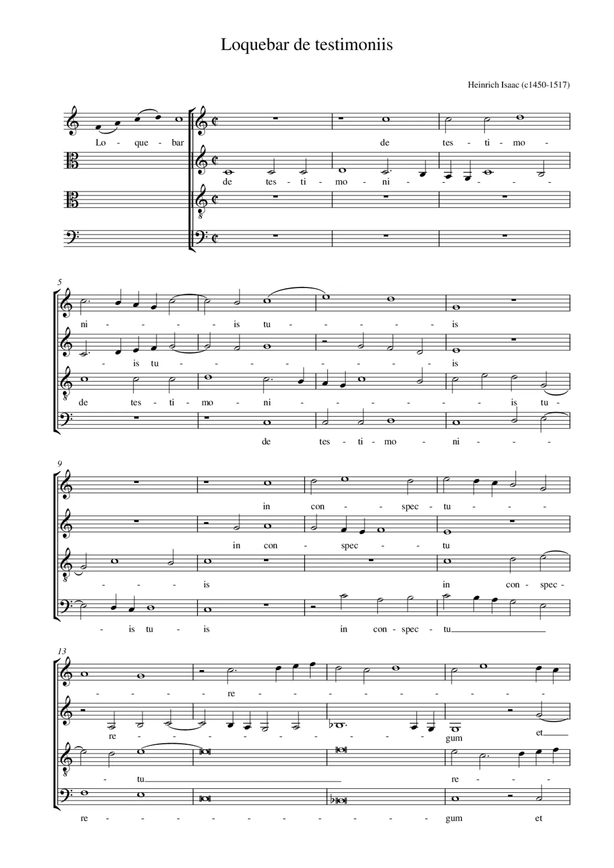 Loquebar de testimoniis - Page 1