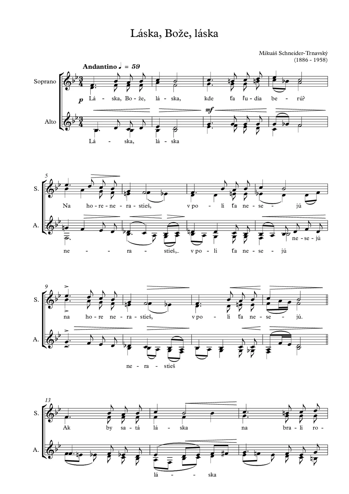 Láska, Bože, láska - Page 1
