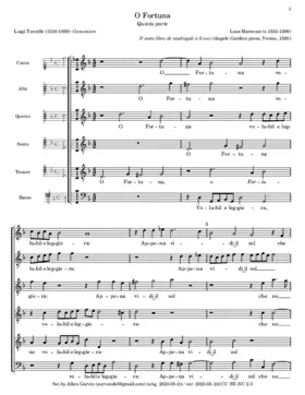 O Fortuna volubile e leggiera