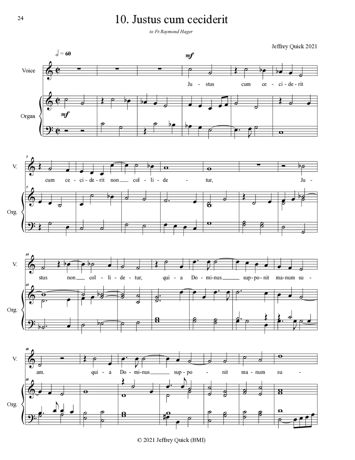Justus cum ceciderit - Page 1