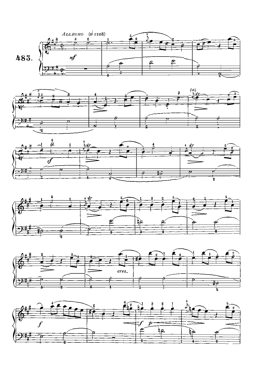 Keyboard Sonata in A major - Page 1
