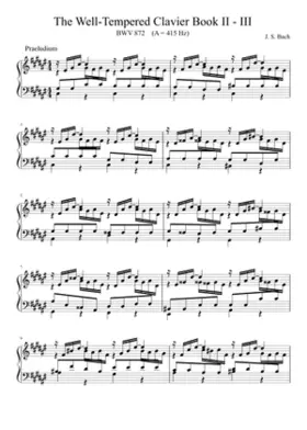 Prelude and Fugue in C-sharp major BWV 872