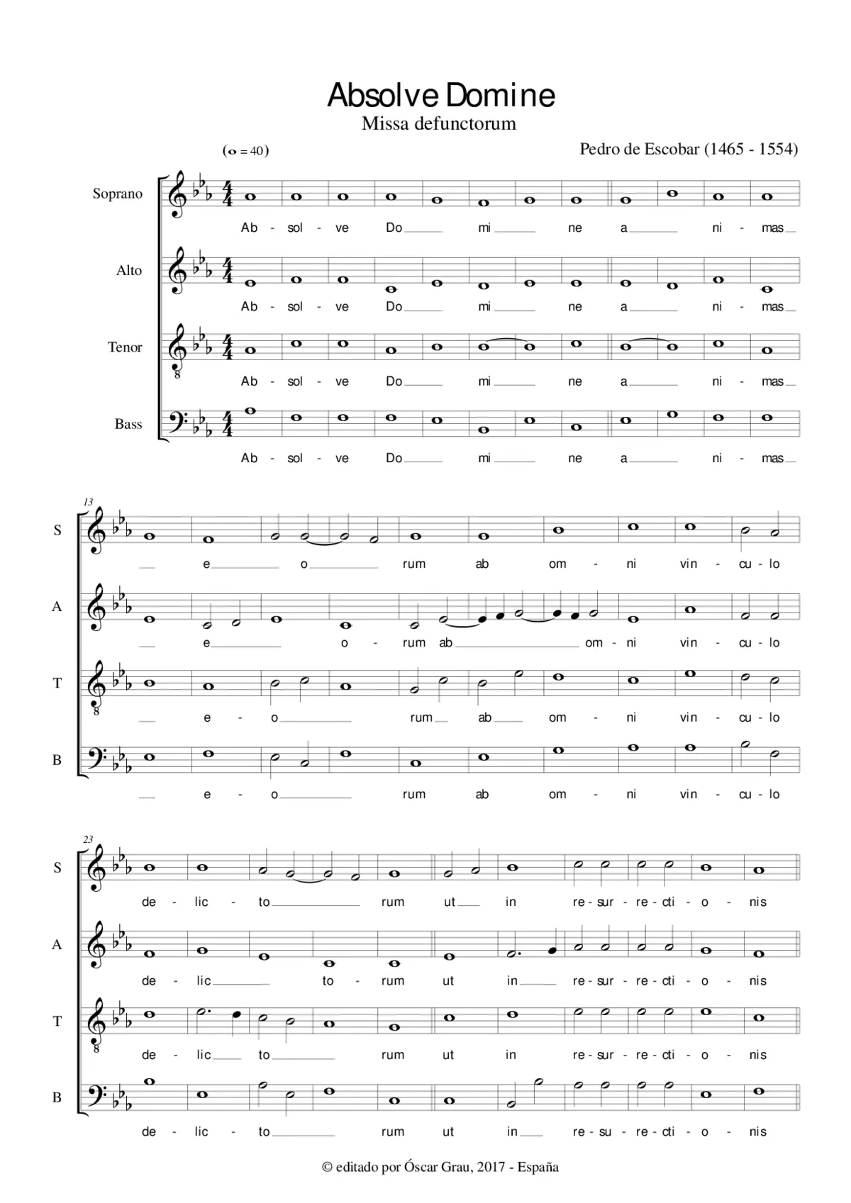 Absolve Domine - Page 1
