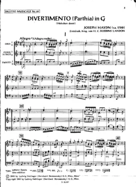 Divertimento in G major