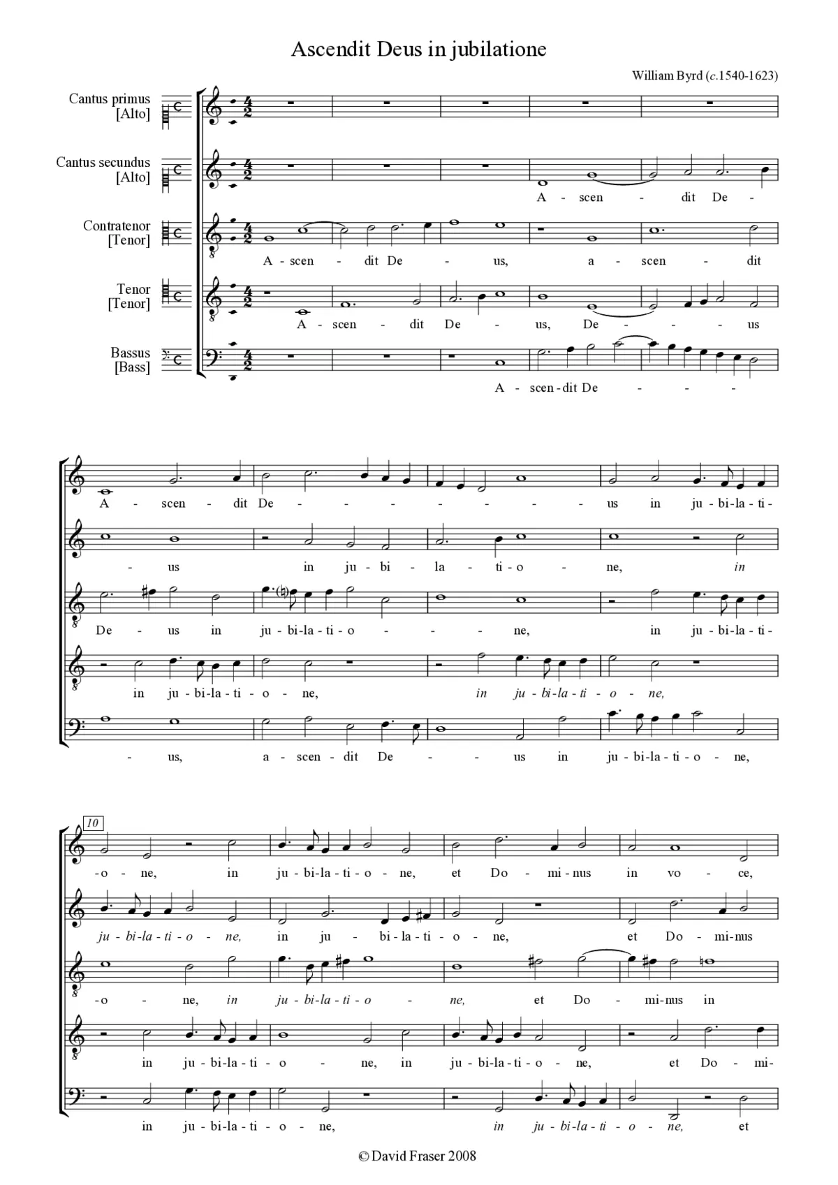 Ascendit Deus in jubilatione - Page 1