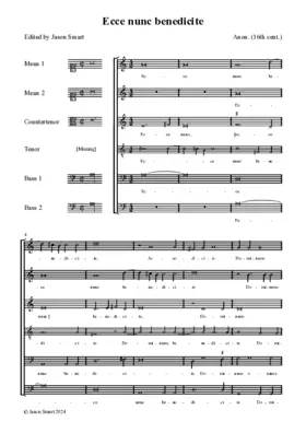 Ecce nunc benedicite