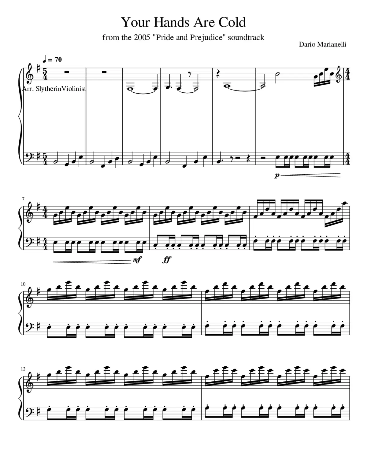 Your Hands Are Cold - Page 1