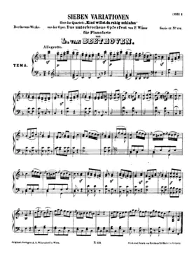 7 Variations on 'Kind, willst du ruhig schlafen'