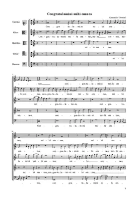 Congratulamini mihi omnes