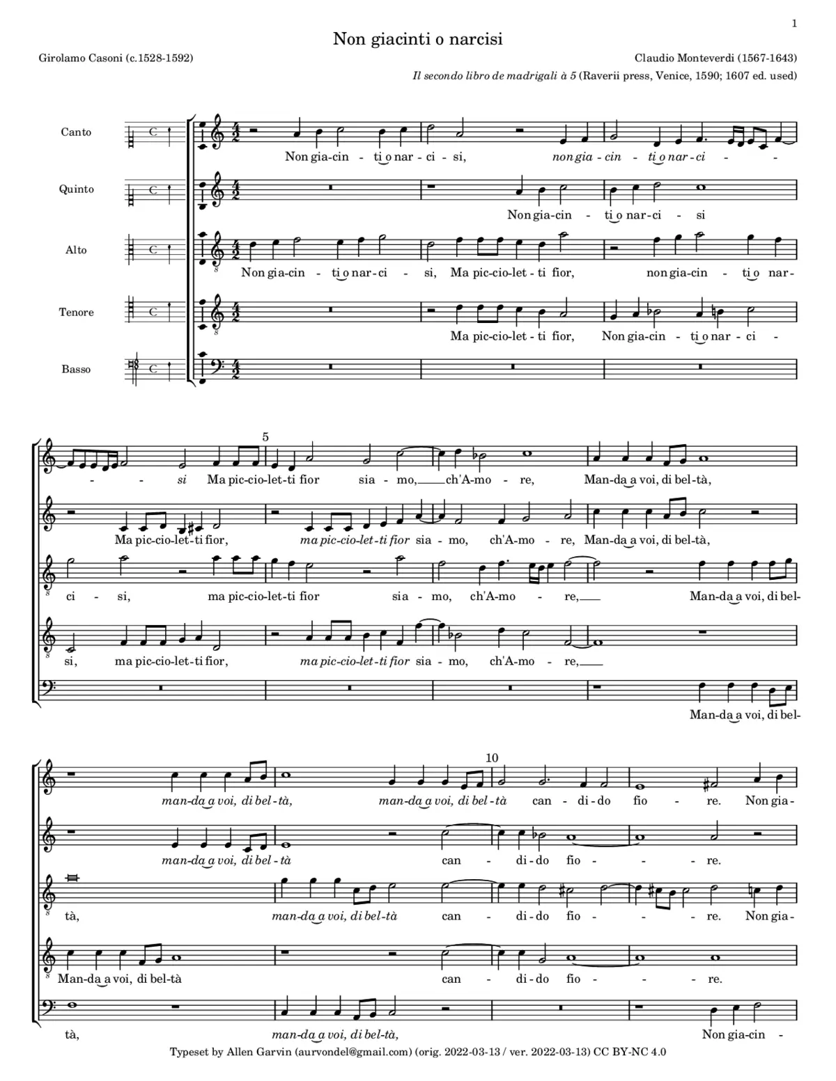 Non giacinti o narcisi - Page 1
