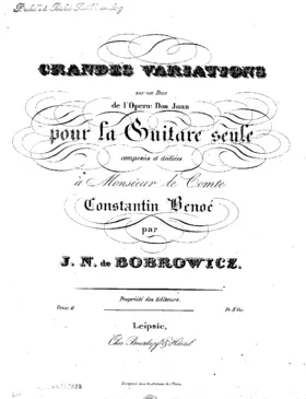 Grandes variations sur un duo de l'opéra Don Juan