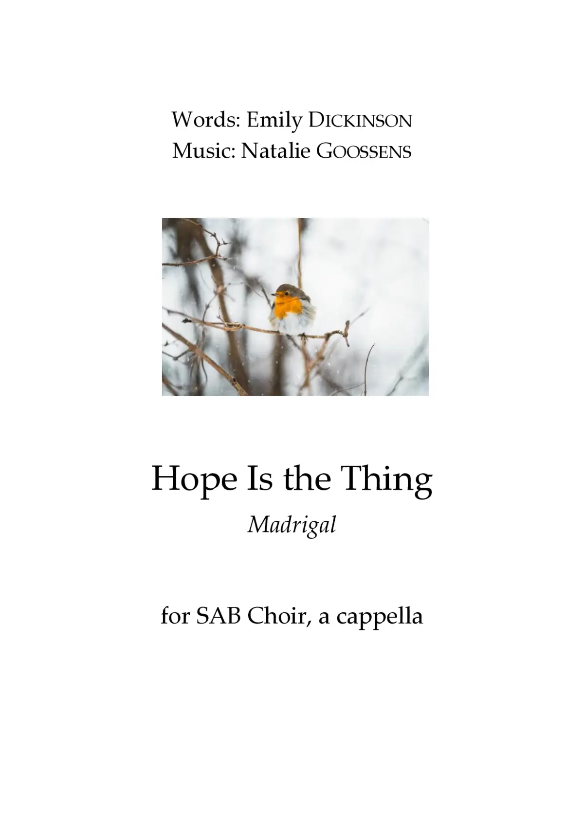 Hope is the thing - Page 1