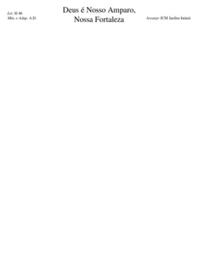 Deus é Nosso Amparo Nossa Fortaleza