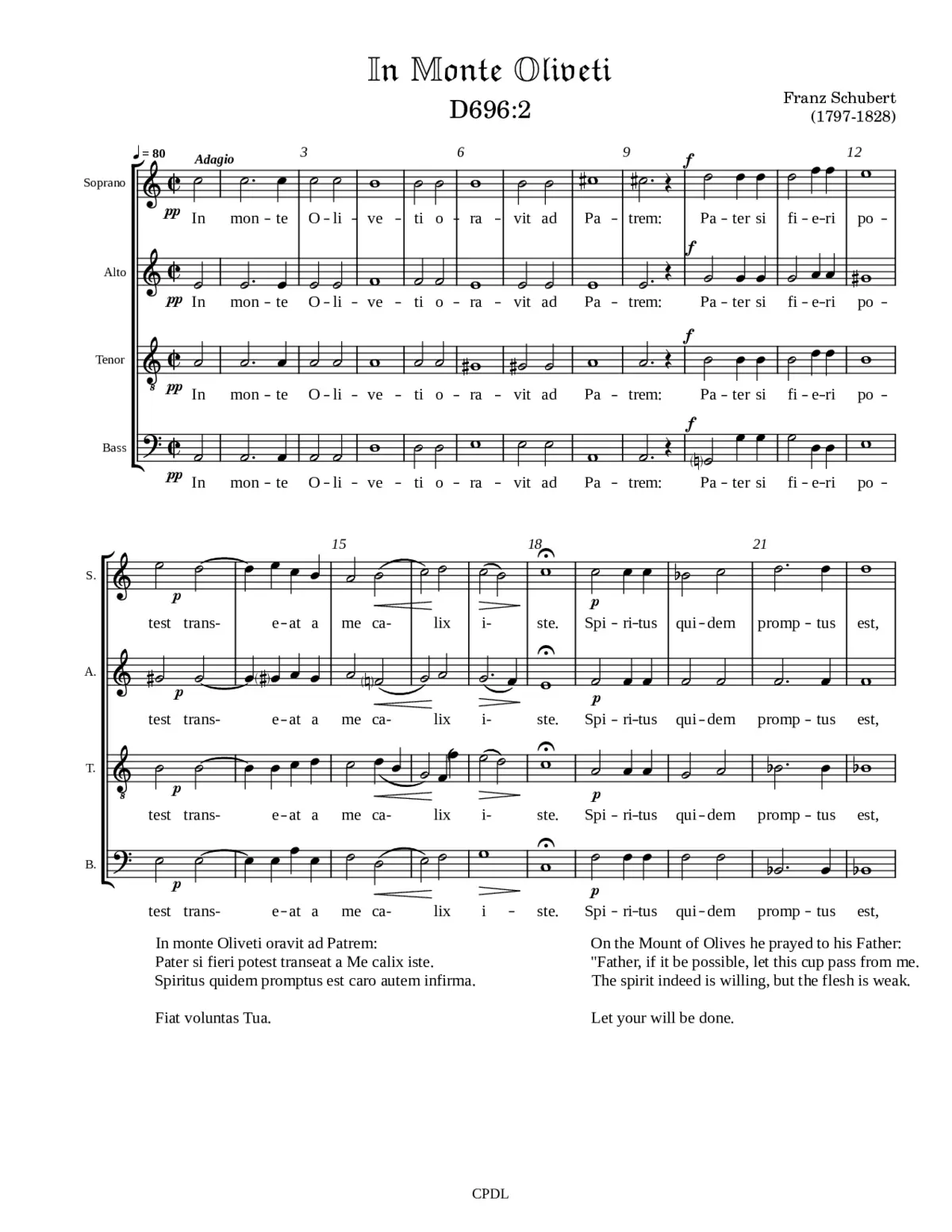 In monte Oliveti, D696:2 - Page 1