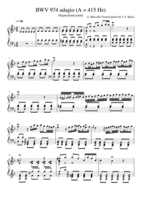 bwv 974 - adagio in d minor