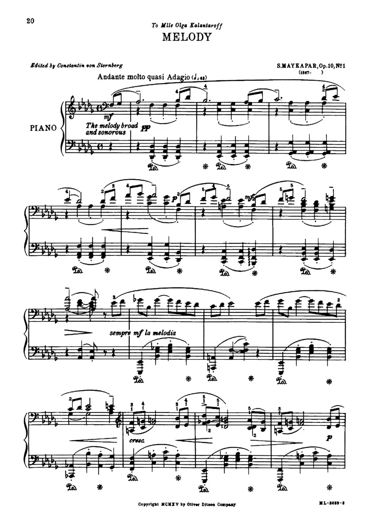2 Rêveries pour piano - Page 1