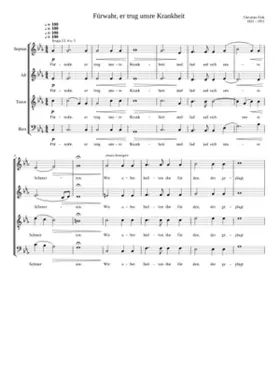 Fürwahr er trug unsre Krankheit