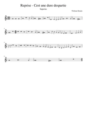 Reprise - Cest une dure despartie