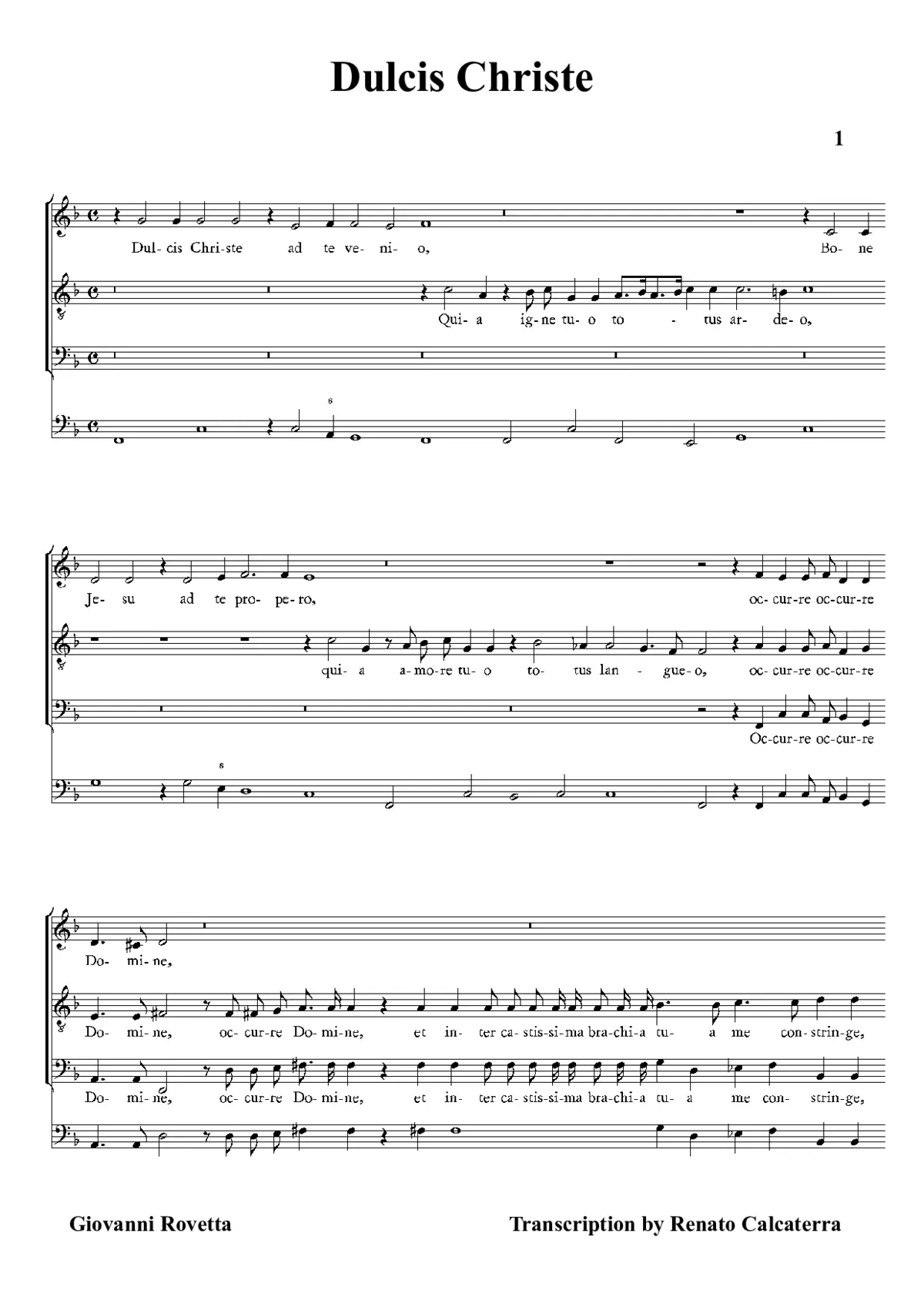 Dulcis Christe - Page 1