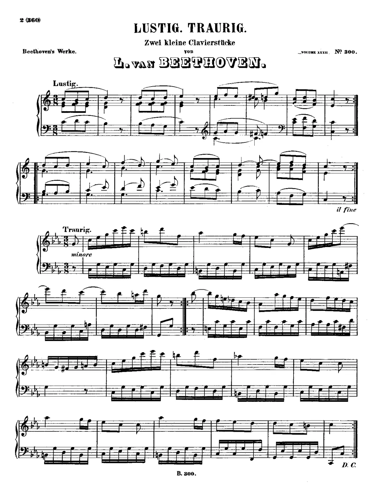 Bagatelle in C minor - Page 1